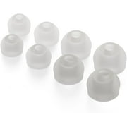 CURVD Replacement Earplug Tips Set: 4 Pairs (XS/S/M/L) Soft Silicone Noise-Reducing Eartips (Cloud)