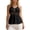 j1-Black, variant on Womens Tank Tops Summer Casual Solid Color Caged Neck Sleeveless Backless Peplum Ladies Cross-Back Comfortable Breathable Soft Sexy Daily Basic Tops,M