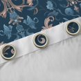 thumbnail image 4 of Feelyou Damask Flower Floral Blackout Curtains Set of 2 (52x84 Each), Blue Bohemian Paisley Window Curtains, Mid Century Fashion Curtains and Drapes, Curtains and Drapes Decor, 4 of 6