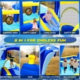 thumbnail image 4 of Inflatable Water Slide for Kids 3-10, 227"x162"x82"H Bouncy House Water Park with Blower and Basketball, Jump Castle for Outdoor Backyard, 4 of 8