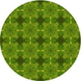 thumbnail image 1 of Ahgly Tapis Rond Lavable en Machine Intérieur Transitionnel Vert, 7 Pieds Rond, 1 of 7
