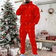 thumbnail image 2 of Mens Christmas Sweatsuits 2 Piece Sets Outfits Christmas Tracksuits Xmas Holiday Jogging Suits Hoodie and Sweatpants Set, 2 of 5