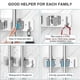 thumbnail image 3 of Wall Mounted Stainless Steel Mop Broom Holder, Mop Broom Organizer, Heavy Duty Mop Hooks, 2PCS, 3 of 5