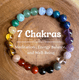 thumbnail image 2 of Pulsera de cristal para los hombres y las mujeres de piedra de cuerda elástica de cuentas pulsera natural de piedras preciosas de la energía de joyería para el uso diario, 2 of 6