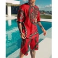 thumbnail image 4 of Nuevos Pantalones Cortos De Playa Con Estampado De Calaveras, 4 of 7