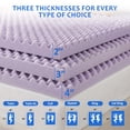 thumbnail image 3 of Smiaoer Mattress Topper, 2 Inches Twin Size Gel Memory Foam Bed Topper,Pressure Relief for Back Pain, 3 of 8