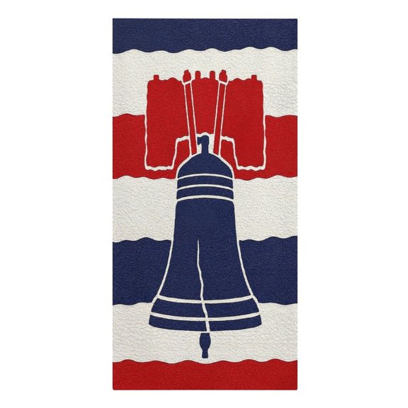 RKSupls Liberty Bell Canvas Minimalist Microfiber Beach Towel Absorbent Compact Towels for Swimming Pool Beach Travel Things for Vacation Essentials Adult Gift,61.4×30.3Inch