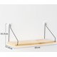 thumbnail image 1 of Inicio/Mobiliario de interior/Mobiliario de salón/Estantería y estantería/estante de pared Estantería de pared para decoración en paneles de madera (estante divisor de pino tamaño mediano 40*15,8*16,, 1 of 4