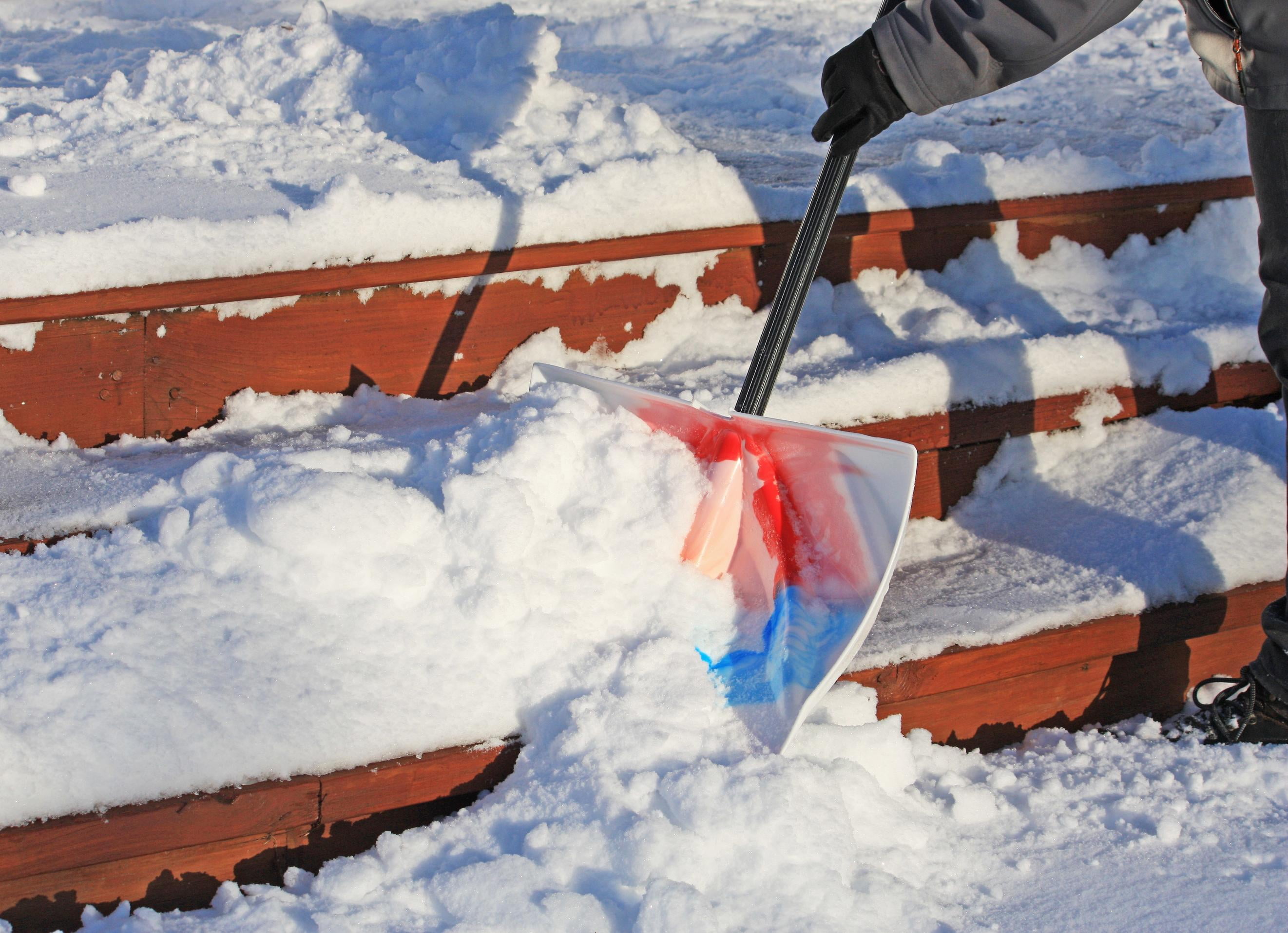 Bigfoot 18" Combination Snow Shovel – Multi-Use Blade Dozer Design with Metal Handle by EMSCO