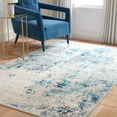 thumbnail image 4 of SAFAVIEH Aston Calanthia Abstract Area Rug, Ivory/Blue, 6'7" x 6'7" Square, 4 of 13
