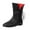 Black, variant on Wide Calf Boots for Women Side Lace up Flats Casual Soft Leather Short Booties Round Toe Mid Calf Boots