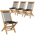 thumbnail image 1 of Gymax 4PCS Folding Chairs w/ Quick-Folding Portable Design Woven Rope Seat Porch Patio, 1 of 7