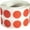 Red, variant on Black Removable Circle Stickers, 0.5 Inch Round, 1000 Labels on a Roll