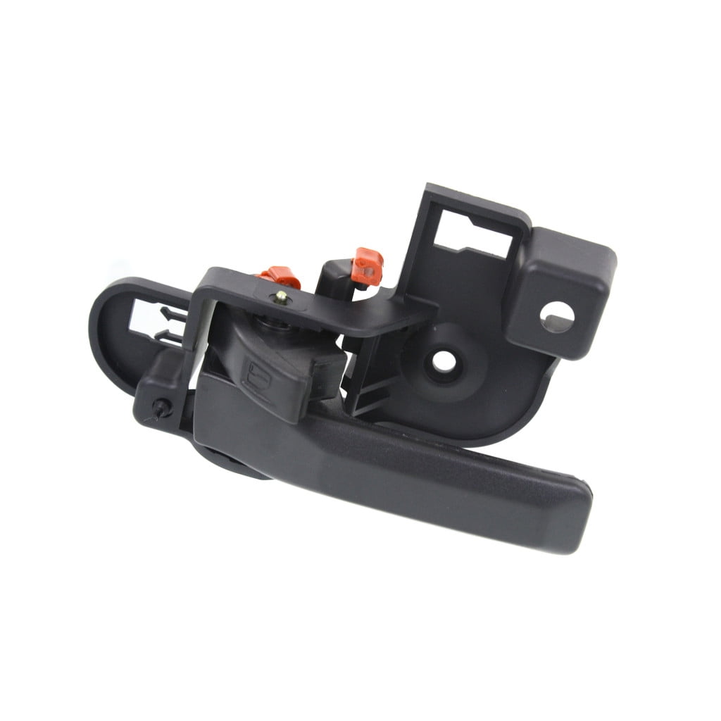 KarParts360 For Jeep Wrangler JK 2018 Interior Door Handles Front Or Rear, Driver and Passenger Side | Pair | Black | Plastic | w/Door Lock Button | For CH1353156, CH1352156 | 68059174AA, 68059175AA