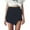 Black, variant on XZNGL High Waisted Shorts Womens Skorts Shorts Skirt High Waisted Casual Irregular Flanging Wrap Culottes Womens Shorts Casual