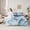 Marble 01, variant on Feelyou Chic Marble Blue Bedding Comforter Set 7pcs, Modern Fashion Abstract King Bedding Sets, Artwork Marbling Reversible Bed Sheets, Ultra Soft Bedroom Decor