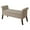 Soft Beige, variant on Pemberley Row Viscose Linen Beige Storage Bench Rectangular Button Tufting 51.25" Unassembled