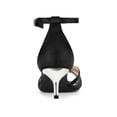 thumbnail image 2 of BLISSFUL STEP Women's Satin Rhinestone Stiletto Heel Sandals, 2 of 7