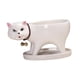 thumbnail image 5 of Maceta con forma de gato para decoración de jardín. Blanco, 5 of 9