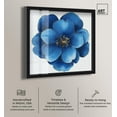 thumbnail image 2 of Blue Brilliance I Shadowbox Print Floral Wall Decor by Art Remedy, Black Frame, 40 x 40, 2 of 7