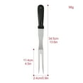 thumbnail image 6 of GadgetVLot 1 pcs stainless steel plastic portable barbecue tool big meat fork outdoor barbecue fork, 6 of 8