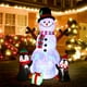 thumbnail image 4 of Muñeco de nieve aeroWo inflable navideño con forma de pingüinos de 1,8 m con luces LED, 4 of 8