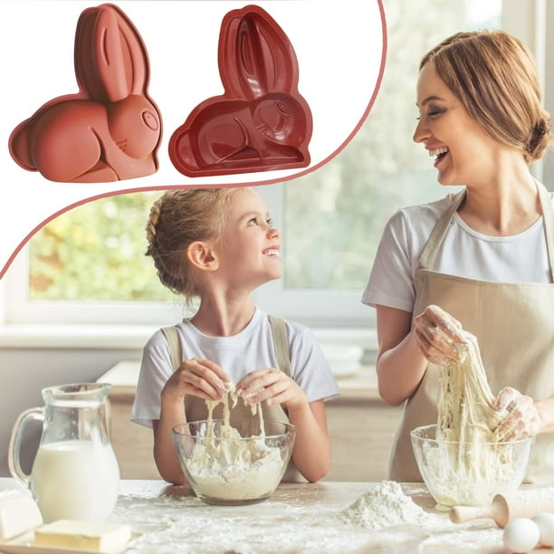 zanvin Kitchen Gadgets Silicone Bunny Bakeware Easter Cake Mould