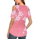 thumbnail image 4 of Camisas de Manga Corta para las Mujeres de Verano Sexy Frío Hombro Suéter Blusa Cuello en V Sólido, Ligero para Diario, 4 of 9