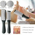 thumbnail image 4 of Pedicure Kit, Foot File Set, Stainless Steel Foot Care Kit, Callus And Dead Skin Remover Foot Rasp Peel, Pedicure Tools for Women Men Salon Home (Black), 4 of 7