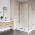 thumbnail image 6 of VIGO Pacifica 48 in. L x 36 in. W x 79 in. H Frameless Hinged Rectangle Shower Enclosure Kit in Chrome with Clear Glass, 6 of 12