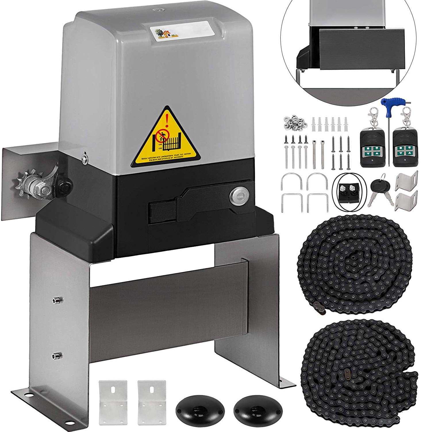 VEVOR Sliding Gate Opener Door Operator 3300lbs Driveway Motor