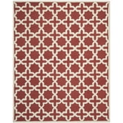SAFAVIEH Cambridge Liz Geometric Wool Area Rug, Rust/Ivory, 2'6" x 4'