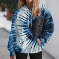 thumbnail image 2 of Godom Women's Hoodies Long Sleeve Sweatshirts Drawstring Pullover Tops with Pocket Casual Tiedye Gradient Print Hooded, 2 of 6