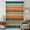 Teal, Orange, Terracotta, variant on Teal Orange Striped Sheer Curtains 54 Inches Long for Bedroom, Abstract Vintage Watercolor Geometric Light Filtering Privacy Drapes, Breathable Semi Sheer Window Treatment for Bathroom Dining Room