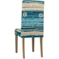 thumbnail image 4 of RYLABLUE Nautical Style with a Lettering Stretch Chair Cover Protector Seat Slipcover for Dining Room Hotel Wedding Party Set of 6, 4 of 5