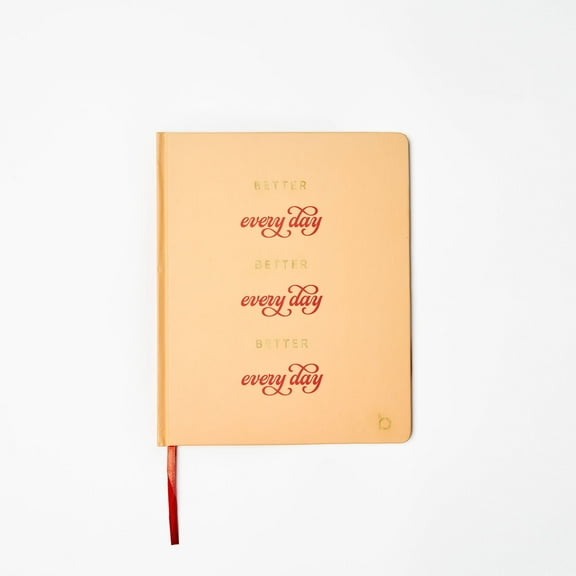 Better Everyday | 160 Pages| Bookbound Notebook| Perpetual Date Header| Be Rooted