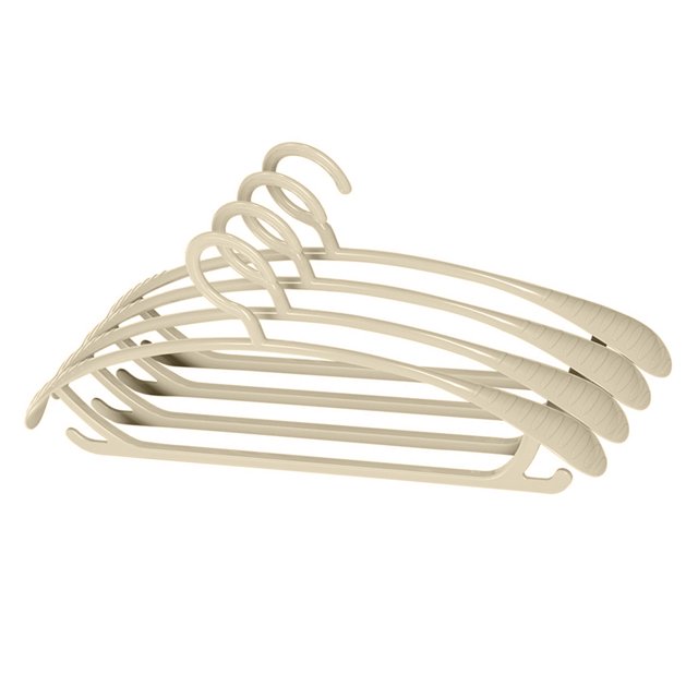 Percha de Ropa de Hombro Ando, Percha de Plástico antideslizante Sin Rastro Con Uso Seco y Húmedo para Organización de Armario, Uso Diario