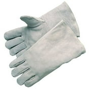 Angle View: Anchor Brand 930 Economy Welding Gloves, Cowhide, 13 1/2in Gauntlet Cuff - Large