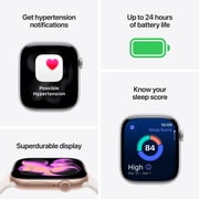 Apple Watch Series 11 [GPS 46mm] Smartwatch with Rose Gold Aluminum Case with Light Blush Sport Band - M/L