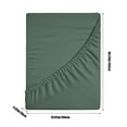 yulier Clearance Queen Size Fitted Sheet, Solid Color Soft Microfiber