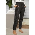 thumbnail image 4 of Women's Black Breezy Leopard Joggers, 4 of 10