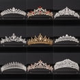 thumbnail image 2 of Corona de boda, joyería para el cabello, accesorios nupciales para el cabello, corona barroca para mujer, diamantes de imitación, Tiaras de cristal, novia, reina, fiesta, coronas, regalo Tan Jianjun unisex, 2 of 2