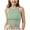 Mint Green, variant on 95% Cotton Crop Ribbed Racerback Tank Tops for Women Casual Summer Basic Cropped Tank Top Y2k Tops (Orange, 11-12 Years)
