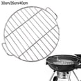thumbnail image 4 of Mosiee Grille Ronde en Acier Inoxydable pour Barbecue avec Poignée, 4 of 5