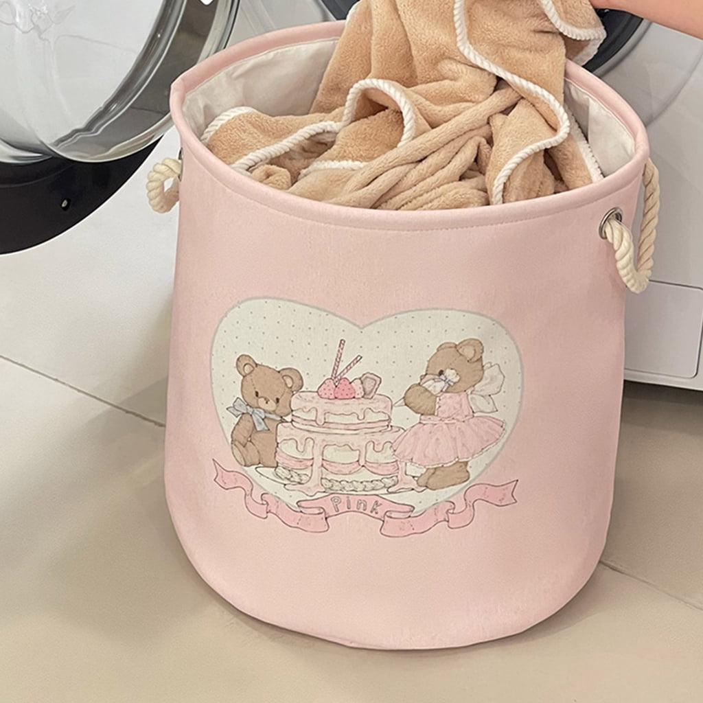 Cotton Linen Laundry Basket Large Capacity Foldable Designs for Dirty Clothes Storage Homes Dormitories and Apartments