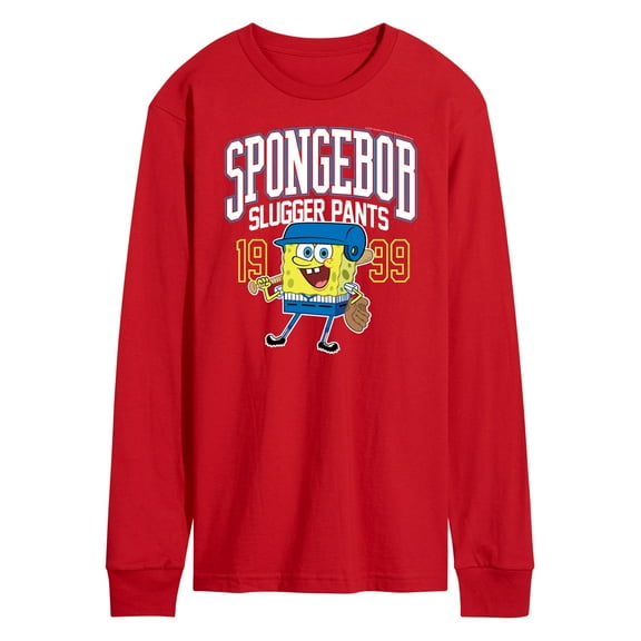 SpongeBob SquarePants - American Slugger Pants - Men's Long Sleeve T-Shirt