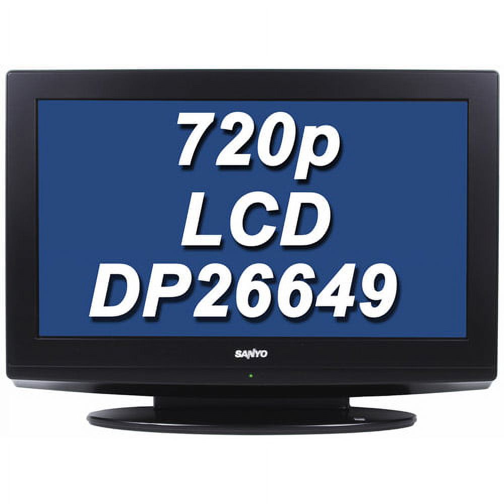 Sanyo DP26649 - 26" Diagonal Class LCD TV - 720p 1366 x 768 - metallic black - image 2 of 2