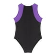 thumbnail image 5 of Hansber Kids Boys Girls Sleeveless Gymnastics Leotard Tumbling Training Bodysuit Ballet Dance Unitard Purple 10, 5 of 5