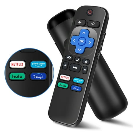 Replacement Remote Control Compatible for Roku TV, for TCL Roku/for Hisense Roku/for Onn Roku/for Sharp Roku/for Insignia Roku (Not for Roku Stick,Box and Players)