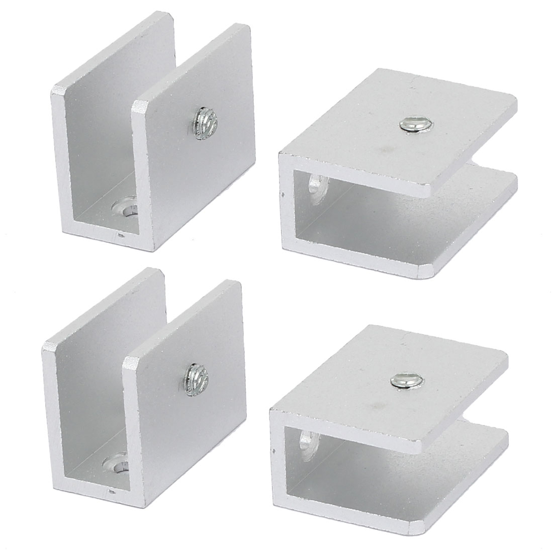 12mm Thickness Metal Rectangle Glass Shelf Clip Clamps Bracket Support